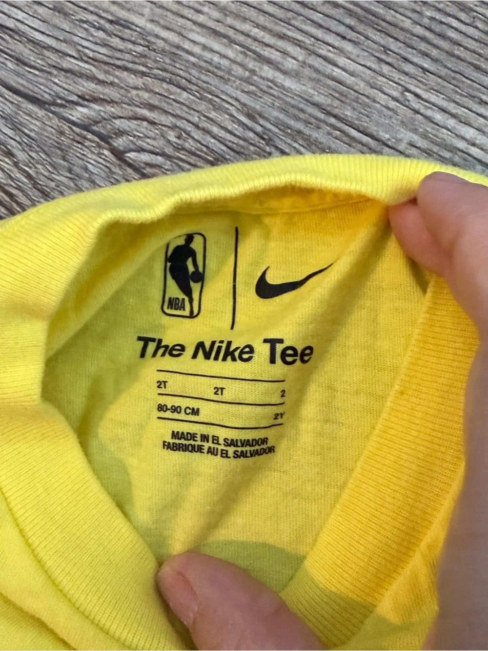 Nike Yellow Utah Jazz Kids Short-Sleeve Tee